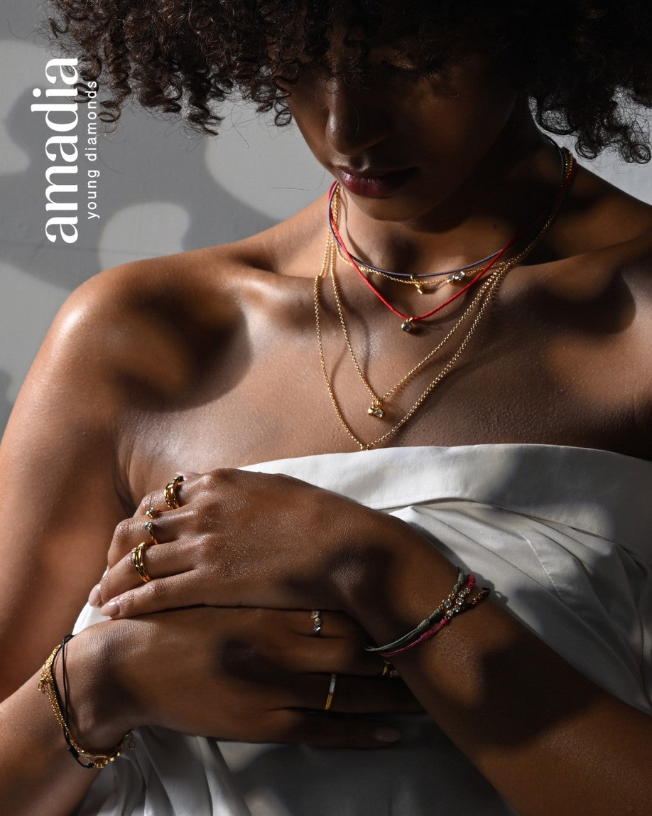 Model mit amadia Diamantschmuck